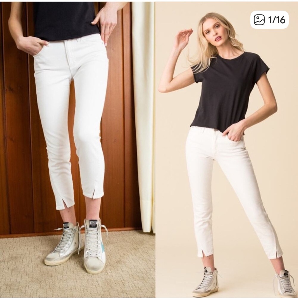 EUC AMO Twist Jeans in Sea Salt Sz 25